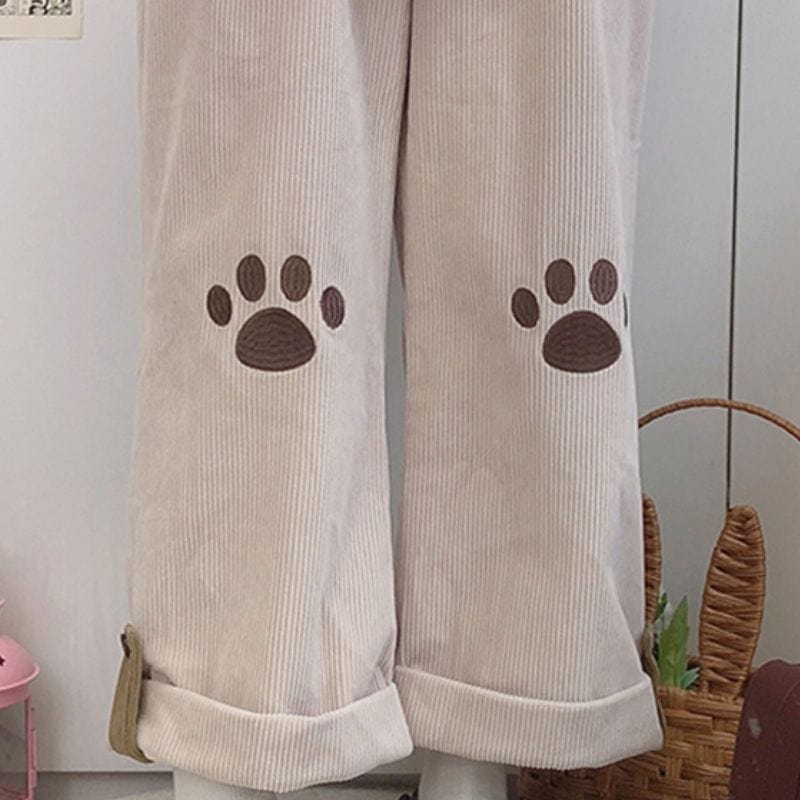 Pantalon-Velours-Cotelé-Beige-Femme