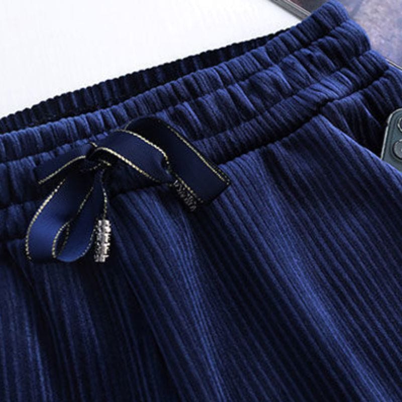 Pantalon-Velours-Cotelé-Bleu-Marine-Femme