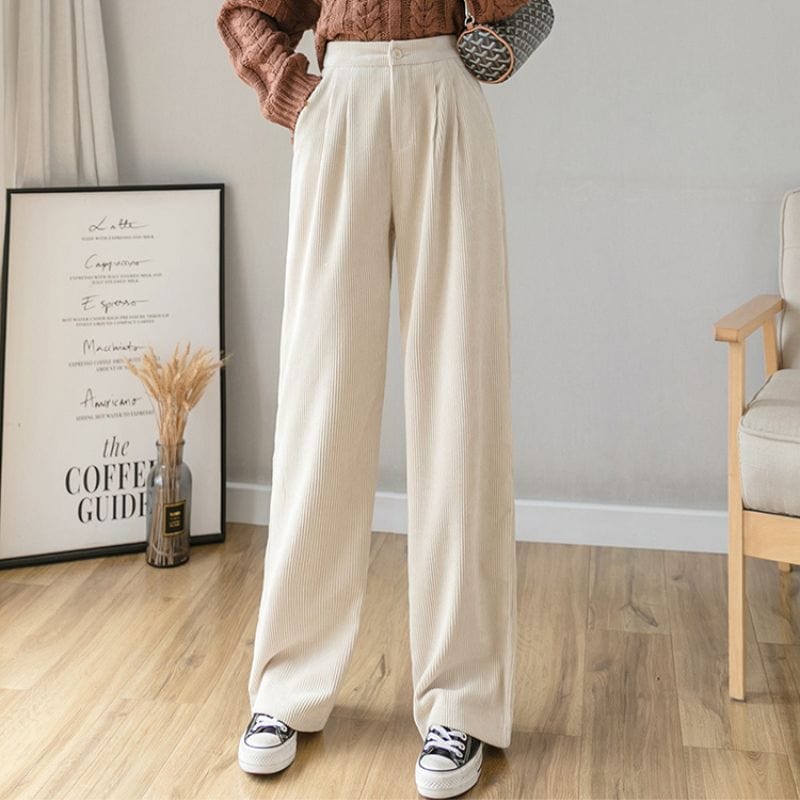 Pantalon-Velours-Cotele-Ecru-Femme