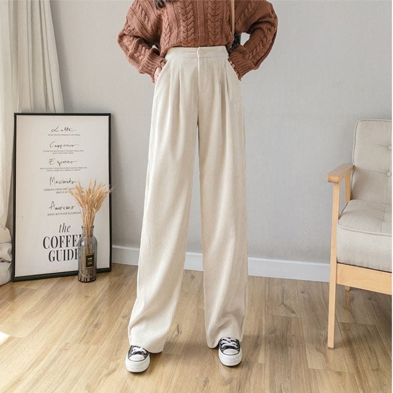 Pantalon-Velours-Cotele-Ecru-Femme