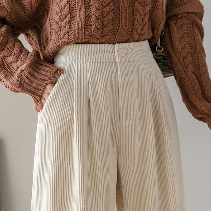 Pantalon-Velours-Cotele-Ecru-Femme