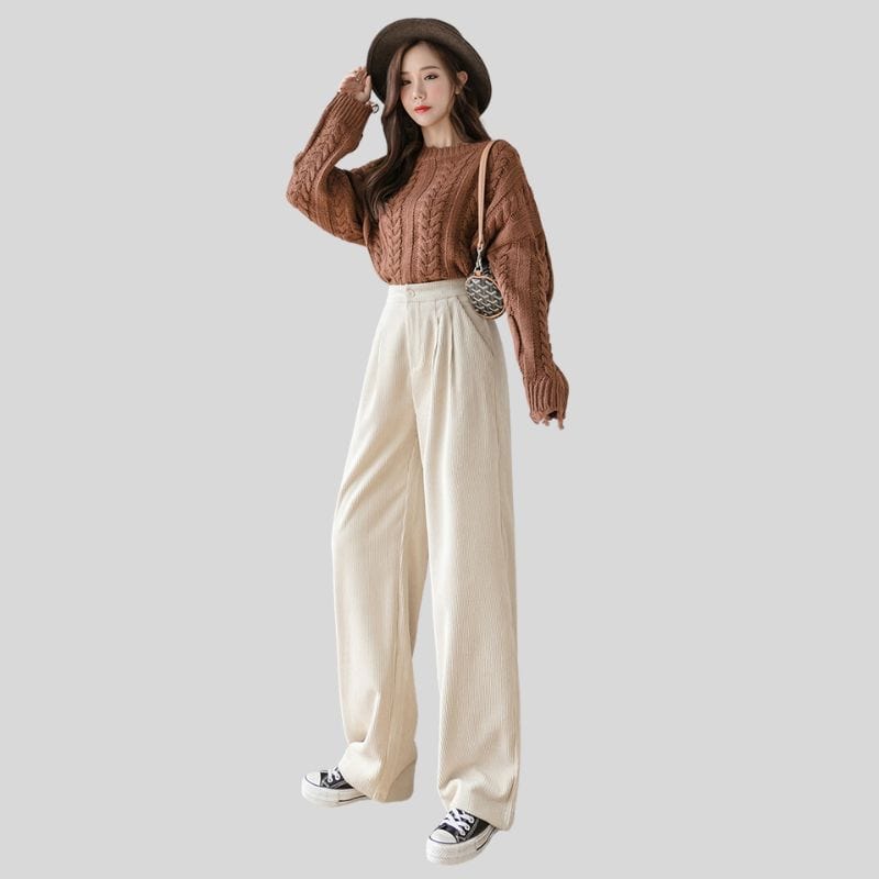 Pantalon-Velours-Cotele-Ecru-Femme