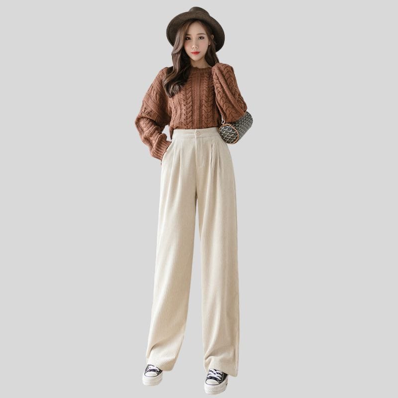 Pantalon-Velours-Cotele-Ecru-Femme