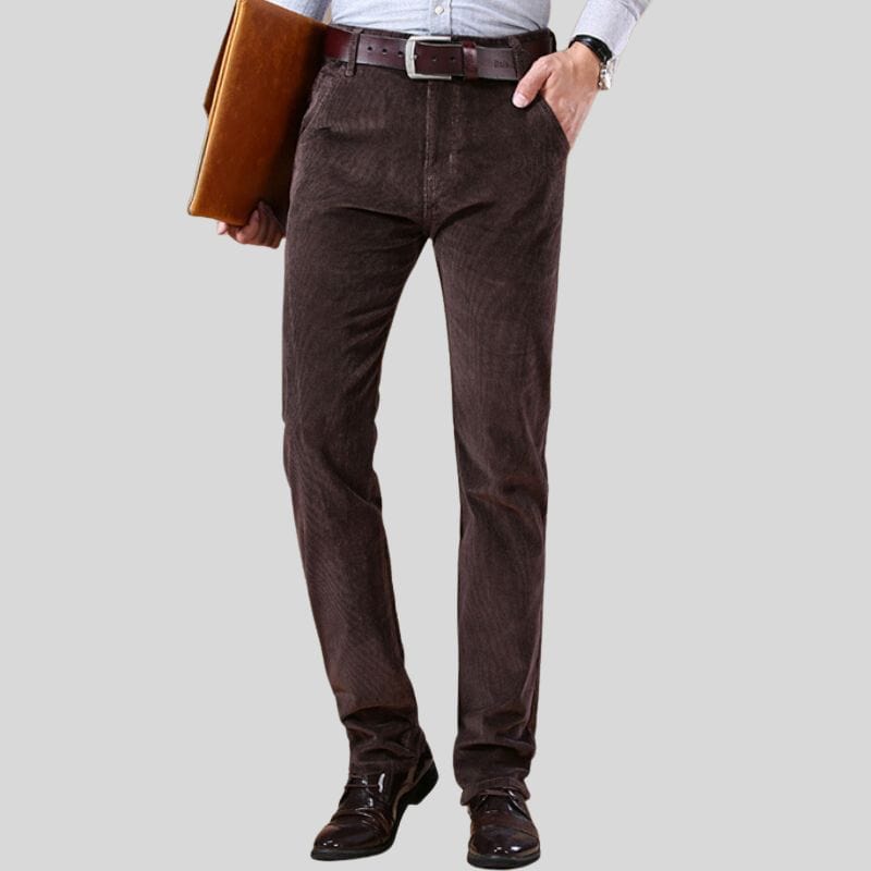 Pantalon-Velours-Côtelé-Homme