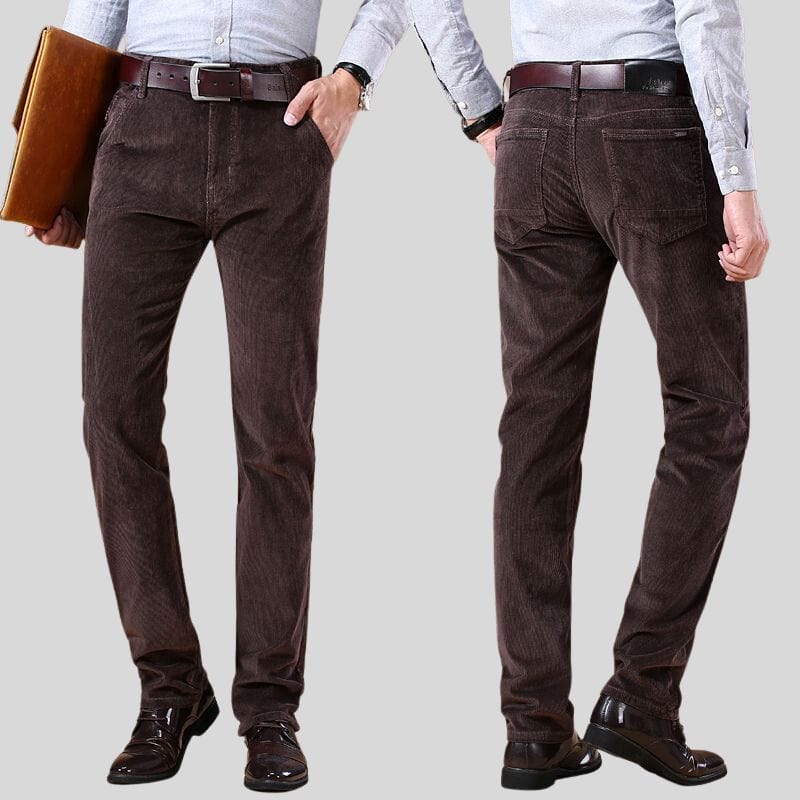 Pantalon-Velours-Côtelé-Homme