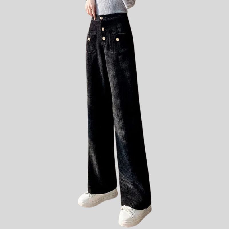 Pantalon-Velours-Grosses-Cotes-Femme