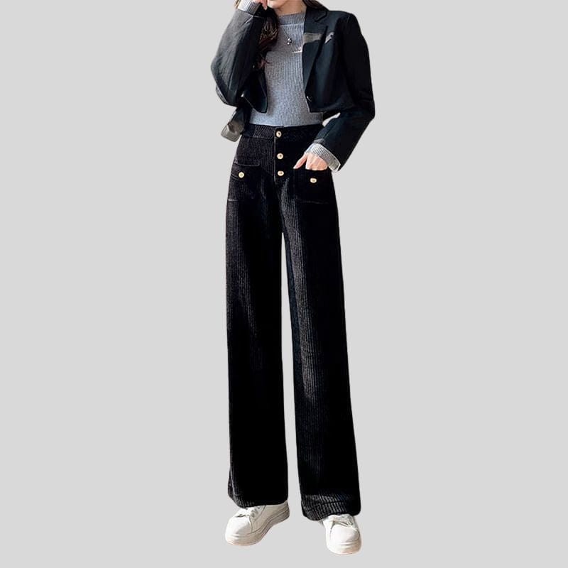 Pantalon-Velours-Grosses-Cotes-Femme
