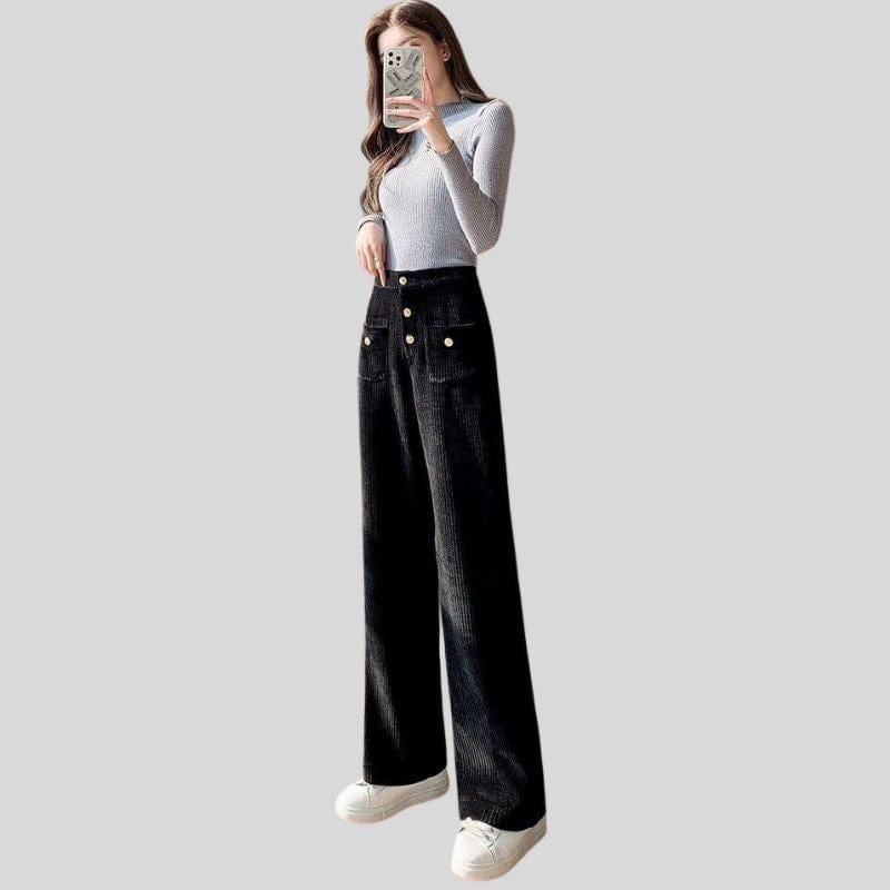 Pantalon-Velours-Grosses-Cotes-Femme