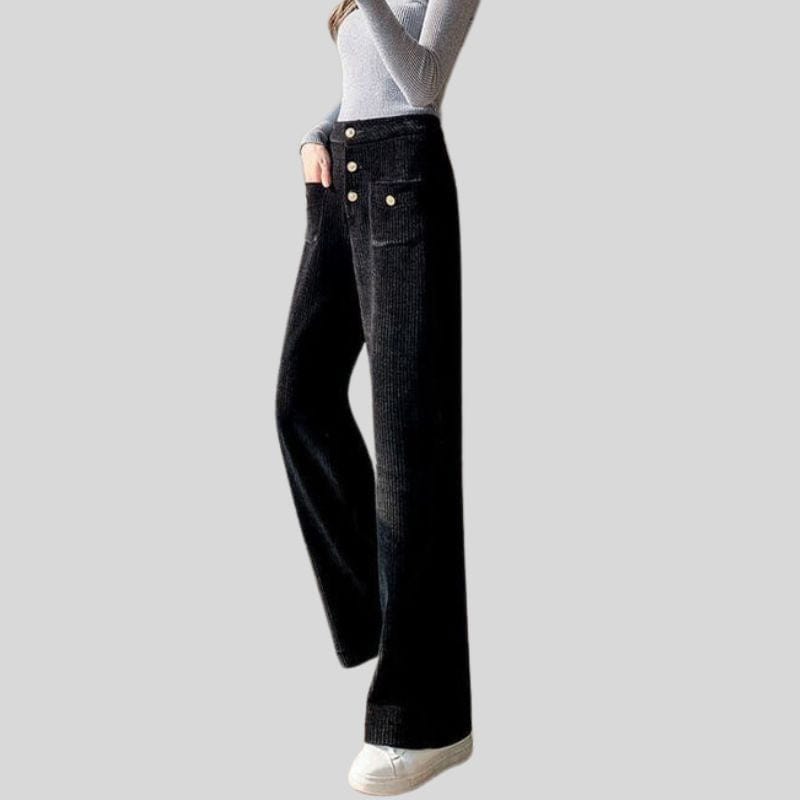 Pantalon-Velours-Grosses-Cotes-Femme