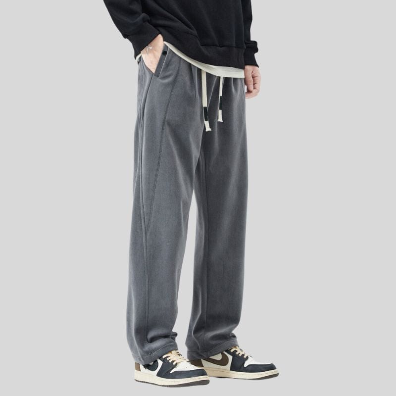 Pantalon-Velours-Homme-Coupe-Droite