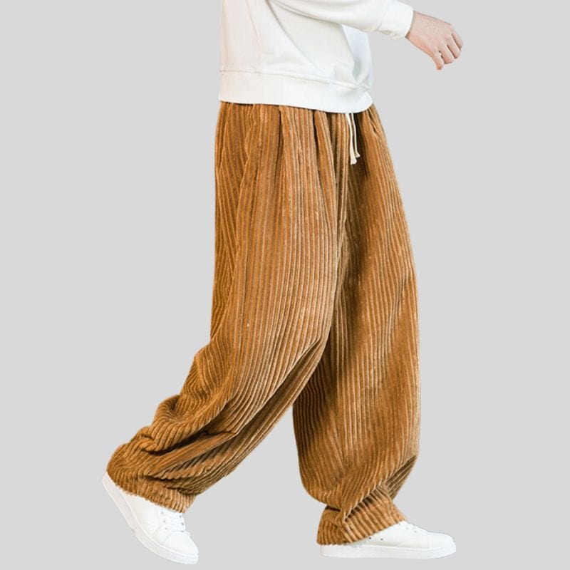 Pantalon-Velours-Homme-Grande-Taille