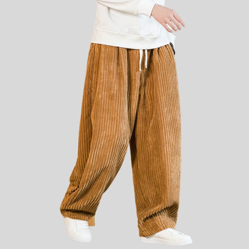 Pantalon-Velours-Homme-Grande-Taille