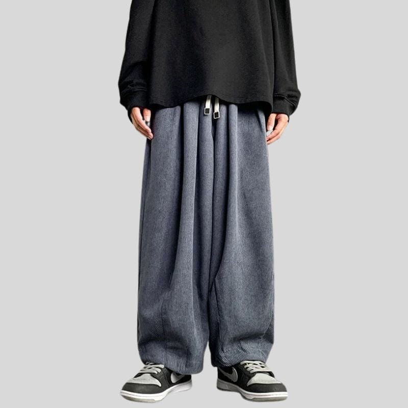 Pantalon-Velours-Homme-Gris