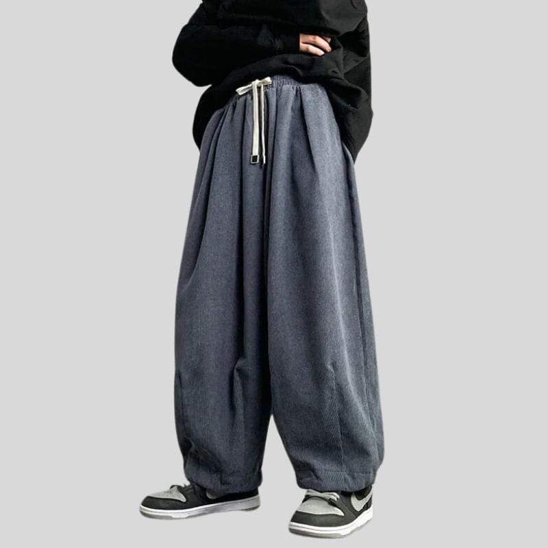 Pantalon-Velours-Homme-Gris