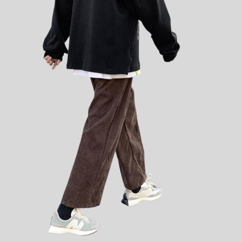 Pantalon-Velours-Marron-Homme