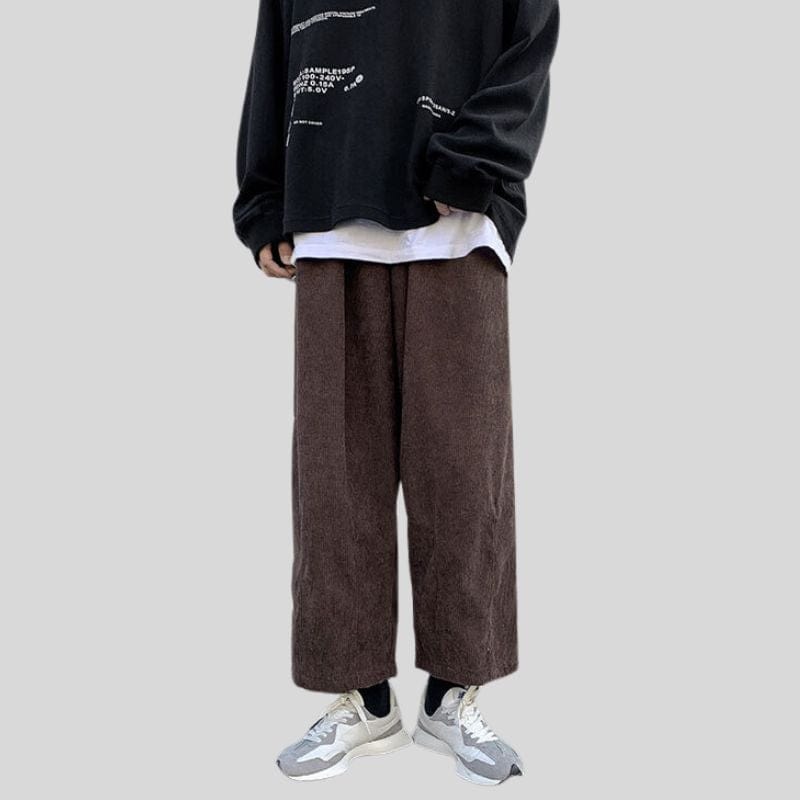 Pantalon-Velours-Marron-Homme