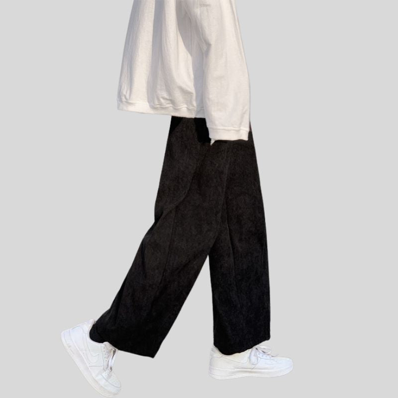 Pantalon-en-Velour-Cotelé-Homme
