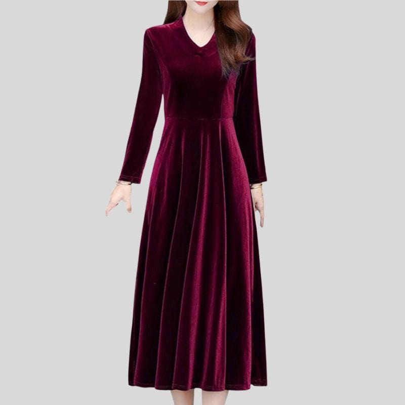 Robe-Bordeau-Velour