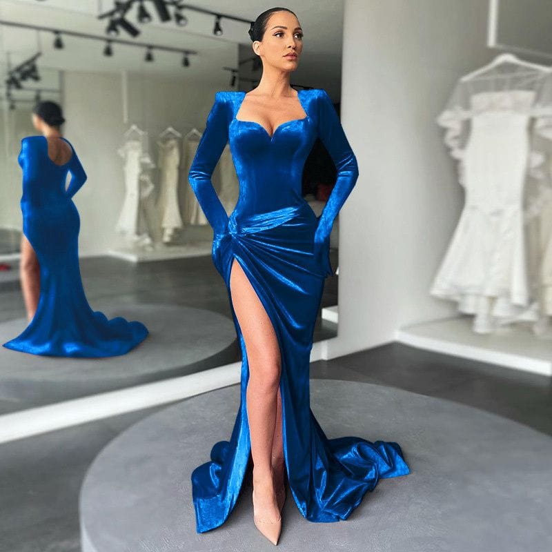 Robe-Longue-Velour