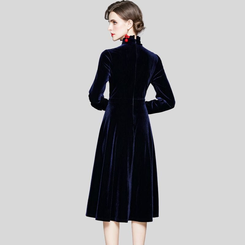 Robe-Velours-Bleu-Marine