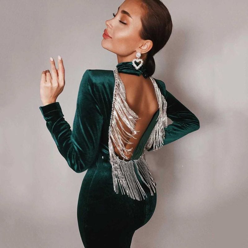Robe-Velours-Dos-Nu