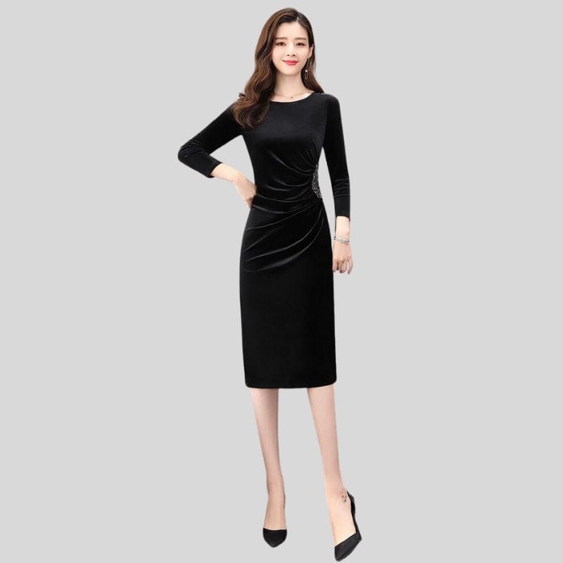 Robe-Velours-Noire