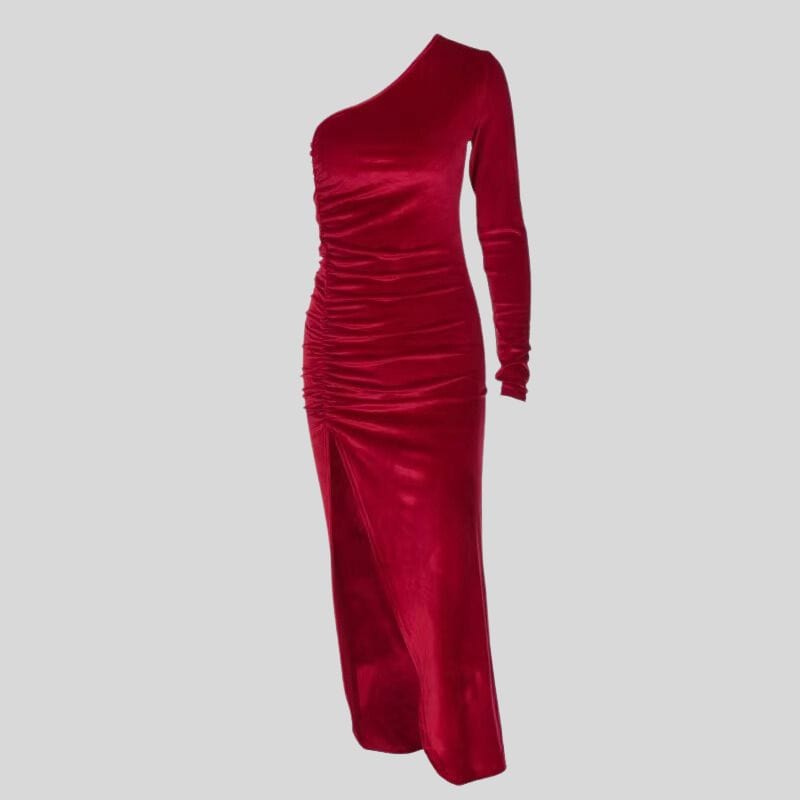 Robe-Velours-Rouge
