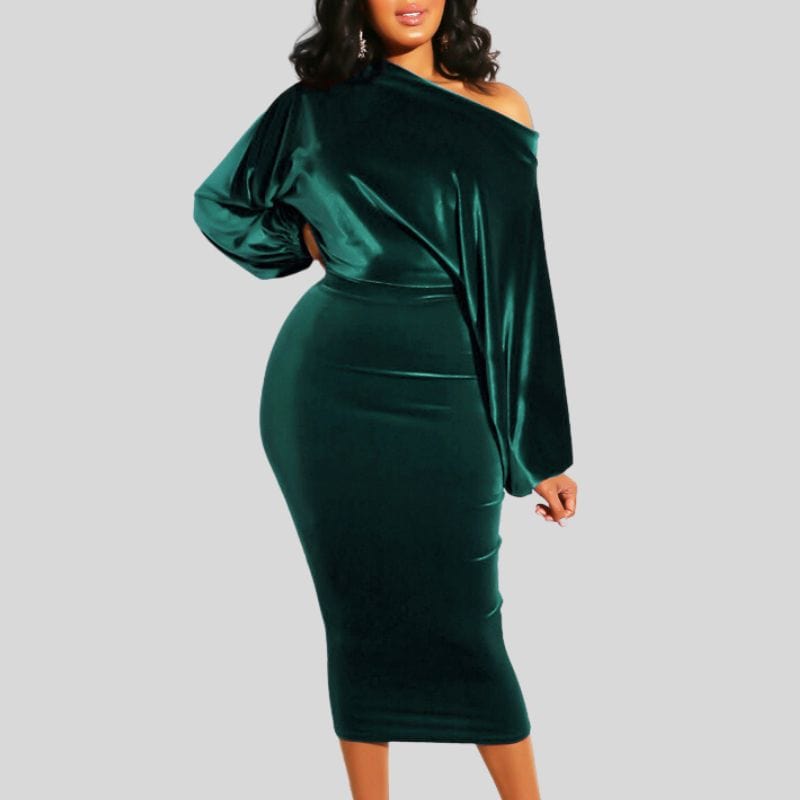 Robe-Verte-Velour