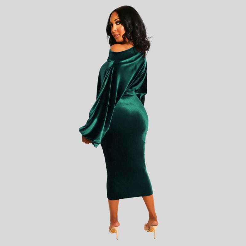 Robe-Verte-Velour