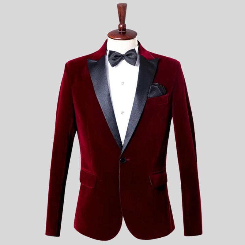 Veste-Costume-Homme-Velour