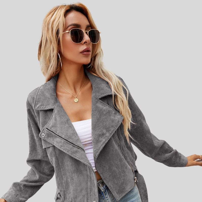 Veste-Courte-Velours-Femme