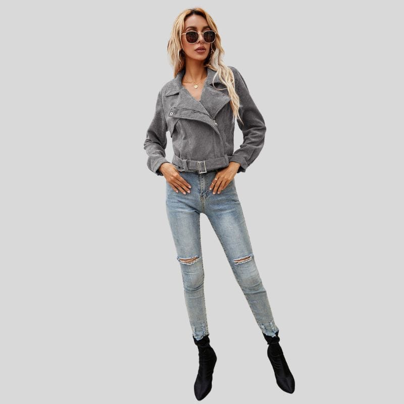 Veste-Courte-Velours-Femme
