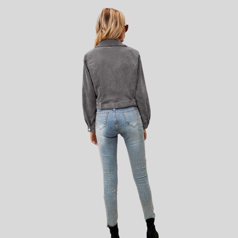 Veste-Courte-Velours-Femme