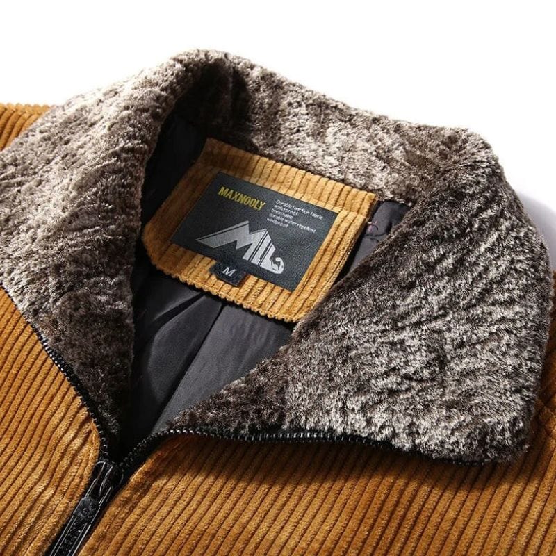 Veste-Homme-Velours-Marron