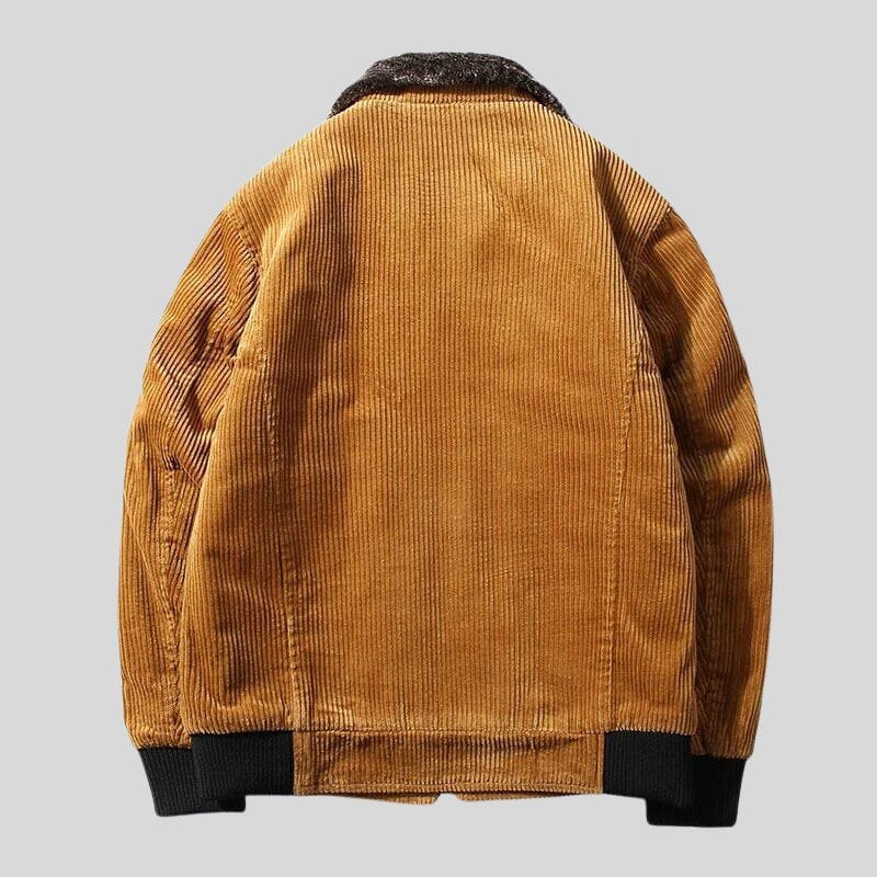 Veste-Homme-Velours-Marron