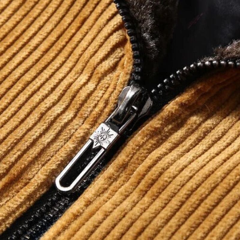 Veste-Homme-Velours-Marron