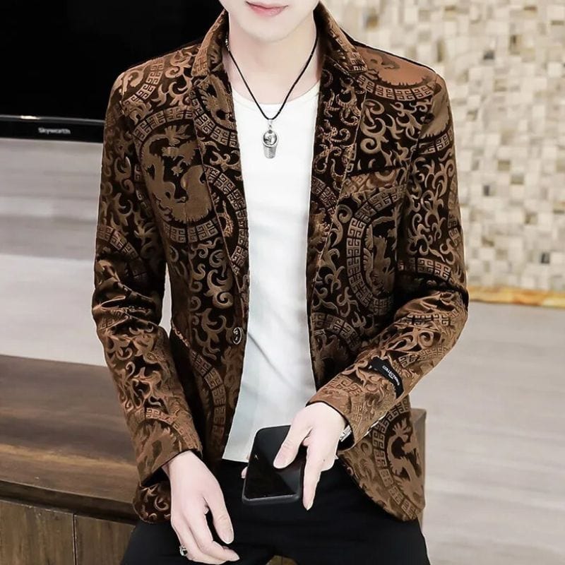 Veste-Homme-en-Velours-Marron