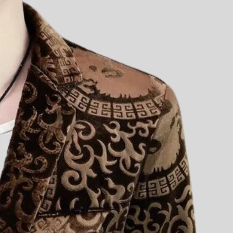 Veste-Homme-en-Velours-Marron