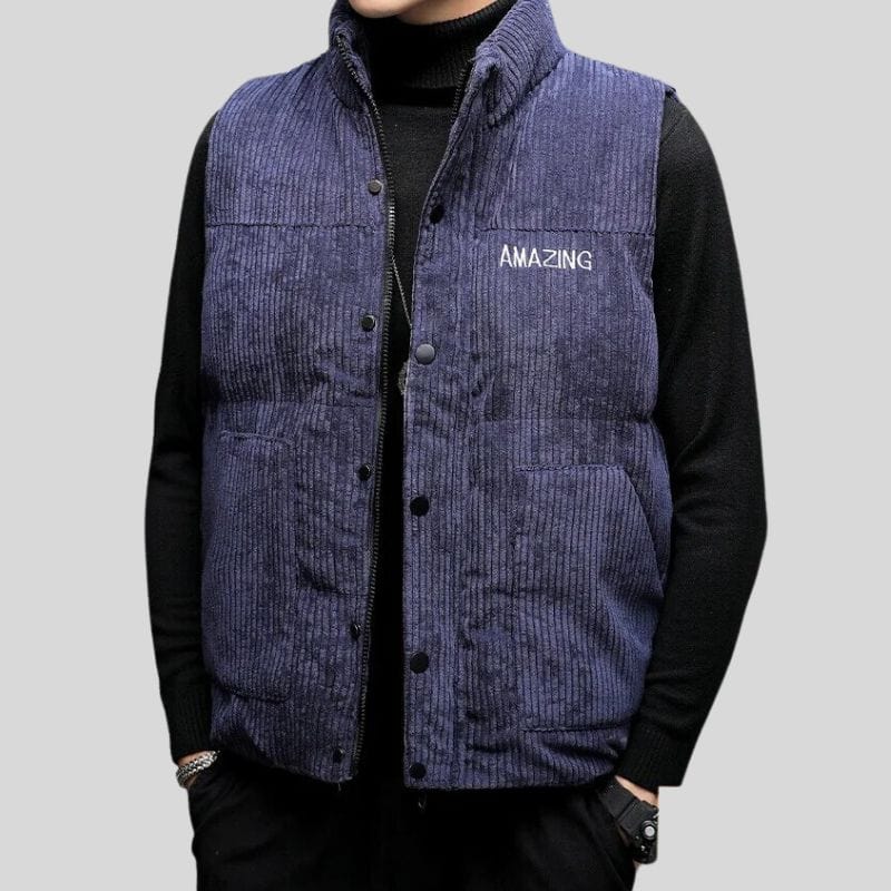 Veste-Sans-Manche-Velours