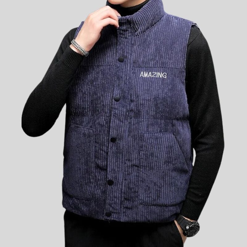 Veste-Sans-Manche-Velours