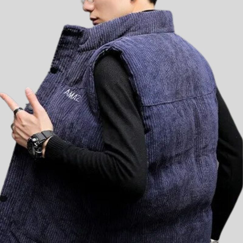 Veste-Sans-Manche-Velours