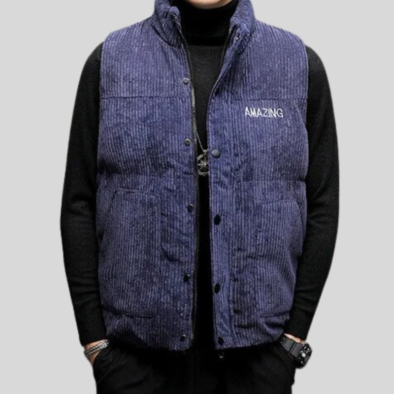 Veste-Sans-Manche-Velours