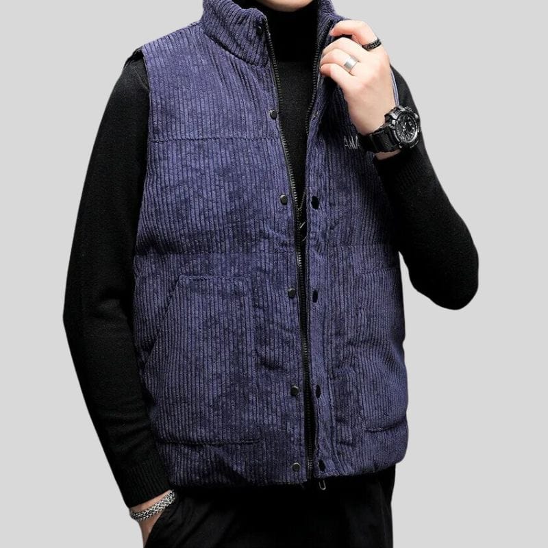 Veste-Sans-Manche-Velours