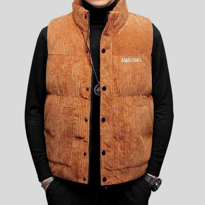 Veste-Velour-Camel-Homme