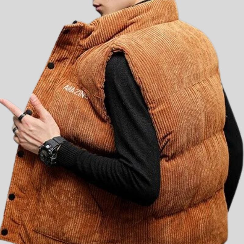 Veste-Velour-Camel-Homme