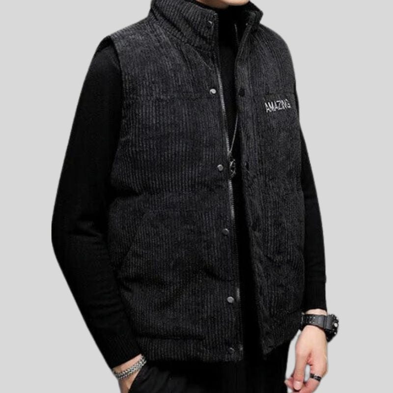 Veste-Velour-Noire-Homme