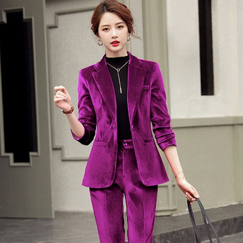 Veste-Velours-Cintrée-Femme