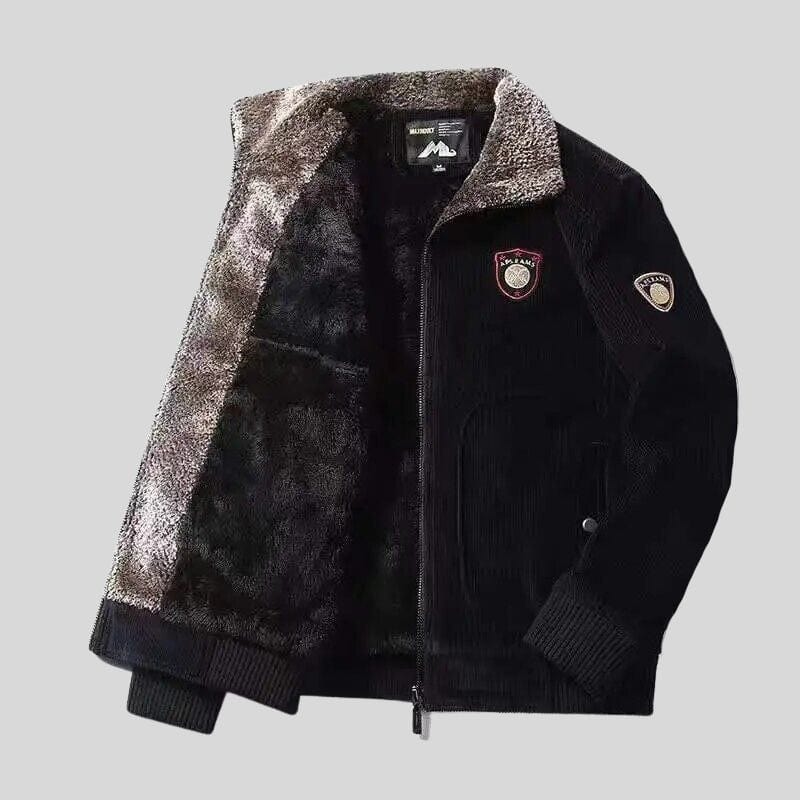 Veste-Velours-Col-Fourrure