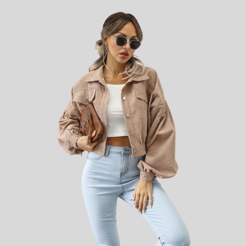 Veste-Velours-Cotelé-Beige-Femme