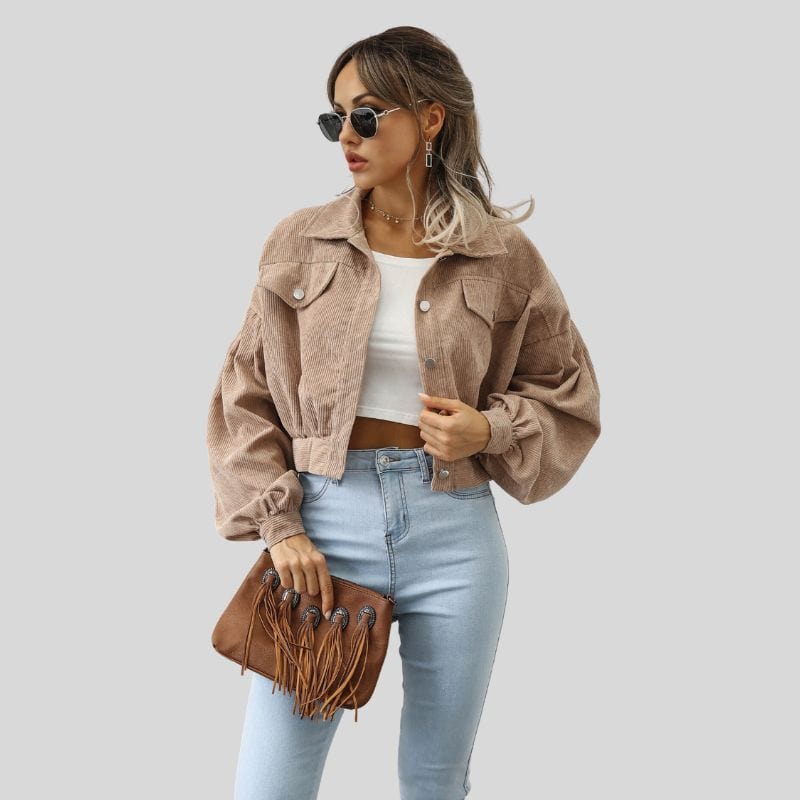 Veste-Velours-Cotelé-Beige-Femme